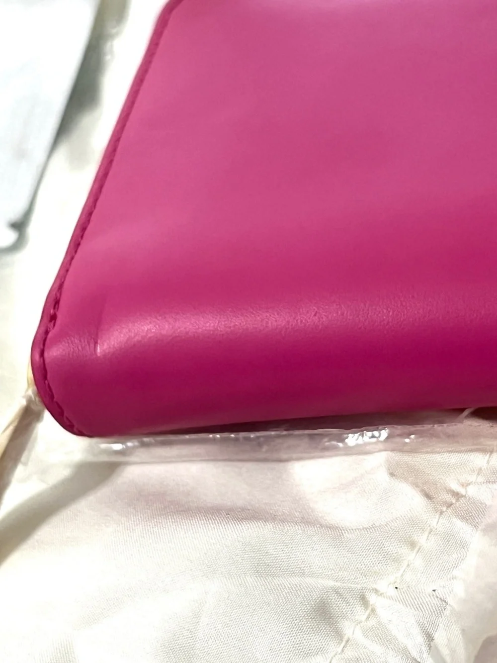 NWT J. Crew Italian Leather Continental Wallet - Crisp Begonia